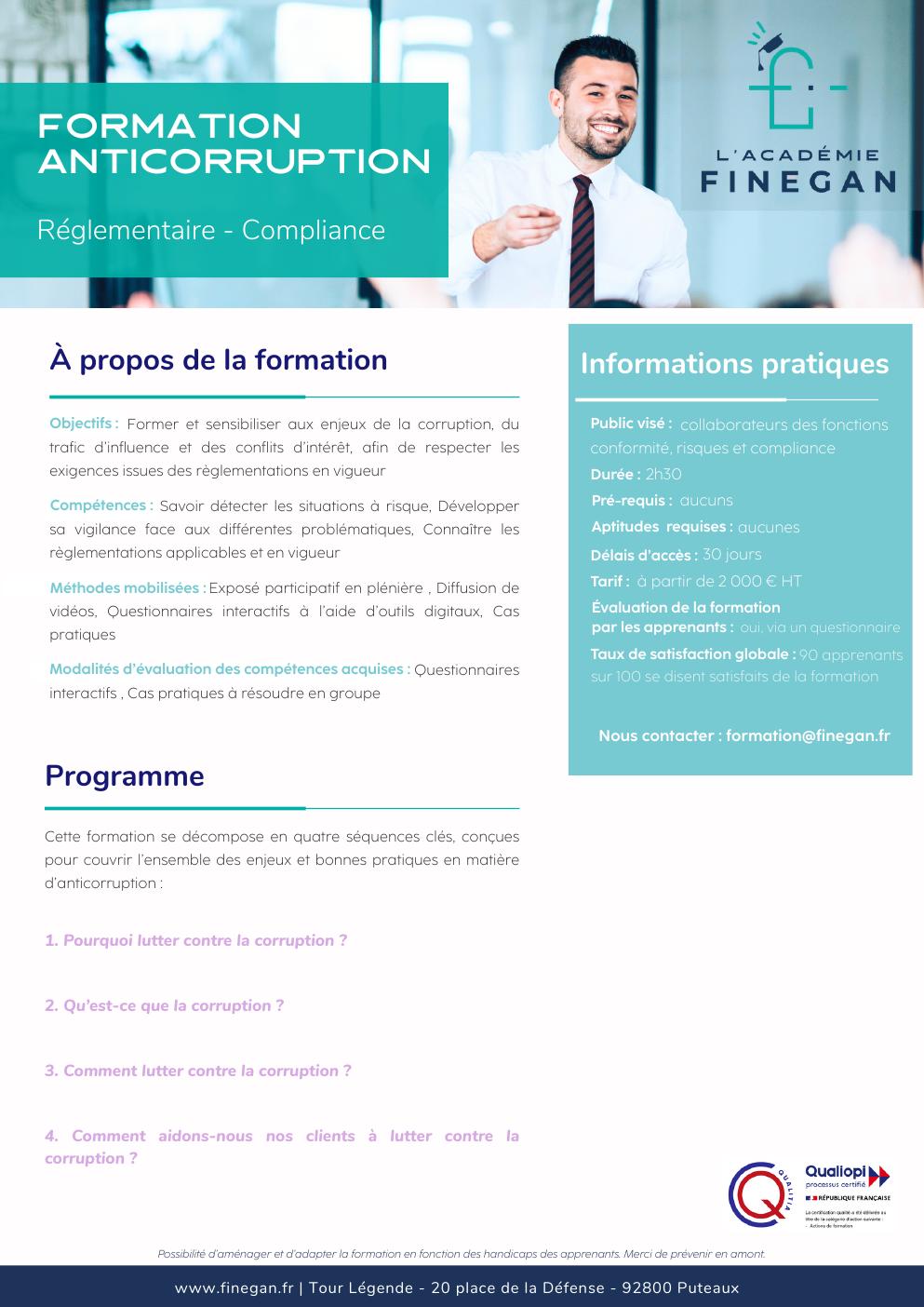 Formation anticorruption